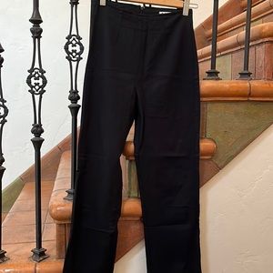 Reformation flat front slight crop pant